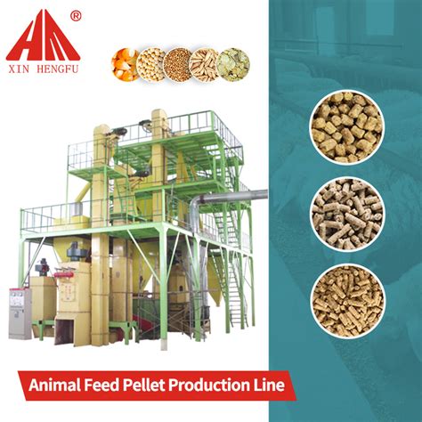 2th Automatic Cattle Feed Pellet Making Line Livestock Feed Processing