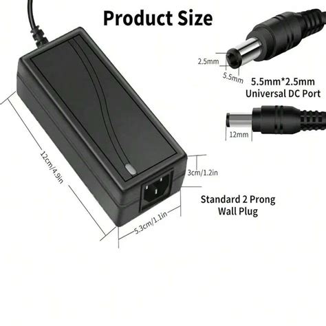 100 240V AC To DC 12V 5A Power Suppy 12 Volts 5 Amps AC DC Table Top