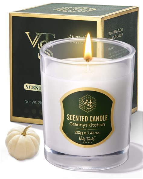 Veda Tinda Scent Pumpkin Candles for Home Scented, Luxury Beeswax ...