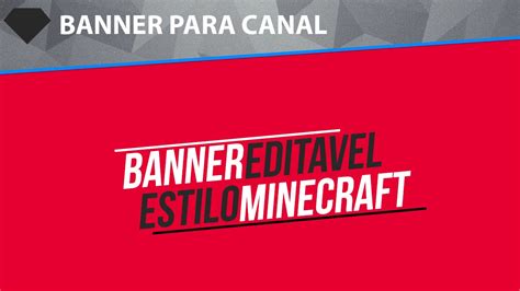 Banner Minecraft Editavel Photoshop Hd Youtube