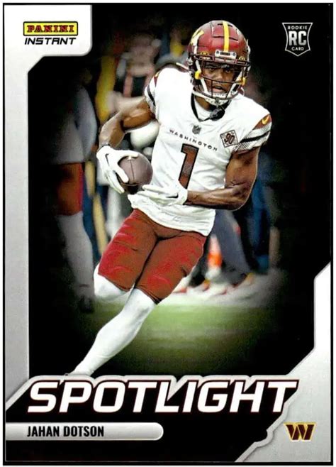 NFL 2022 Instant Football Spotlight Rookies Single Card Jahan Dotson 9