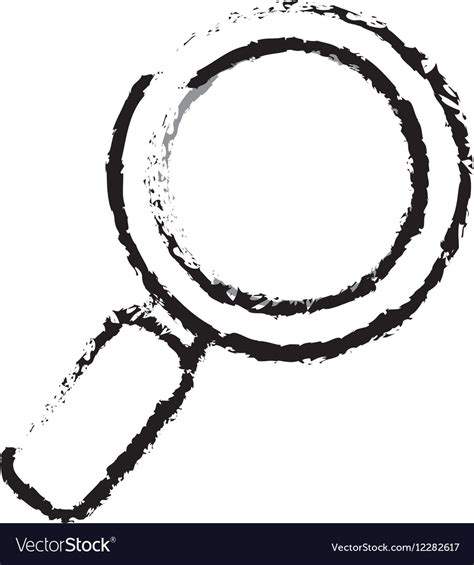 Isolated Magnifying Glass Royalty Free Vector Image