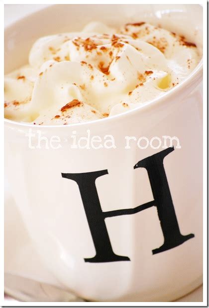 DIY Monogrammed Mugs - The Idea Room