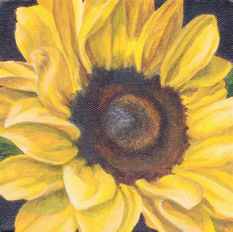 Sunflower Acrylic Painting at PaintingValley.com | Explore collection of Sunflower Acrylic Painting