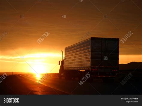 Truck Sunset Image Photo Bigstock