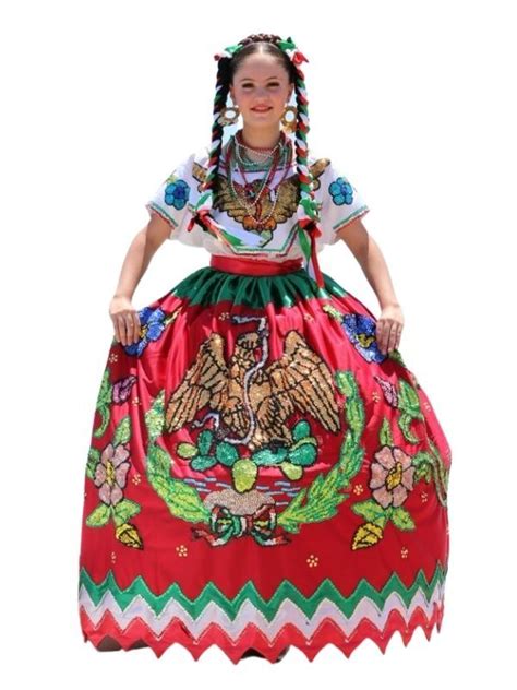 China Poblana Traditional Mexican Dress For Women Mexican Costume