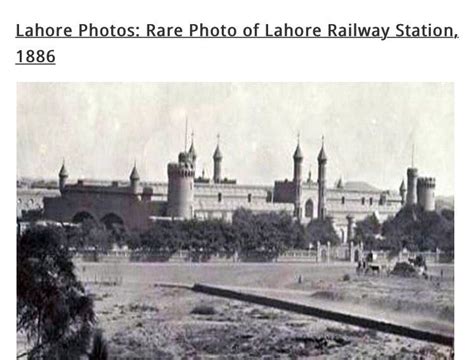 Railway Station Lahore History Of Pakistan Rare Photos Lahore