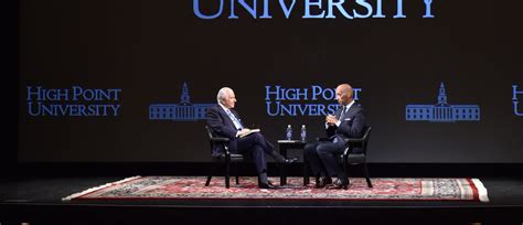 Nido Qubein Byron Pitts Office Of The President High Point University