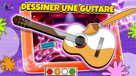 Comment Dessiner Une Guitare Dessin Facile Pour Les Enfants Puntoon