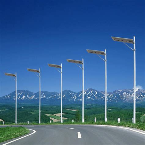 Cob Solar Integrated Led Street Light W Integrated W W Set