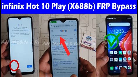 Infinix Hot Play X B Frp Bypass Android Without Pc Youtube