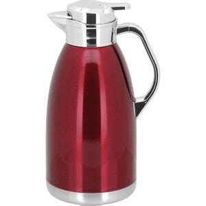 Thermo Garrafa Térmica 30x14x14cm 2l Inox Vermelho Parede Dupla Leroy