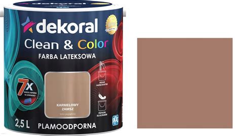 Dekoral Clean Color Karmelowy Zamsz L Farba Lateksowa Satynowa