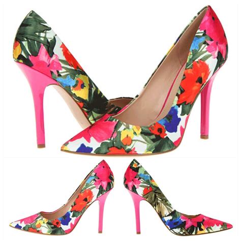 Guess Neodan Multi Colored Floral Heel Heels Me Too Shoes Pointy