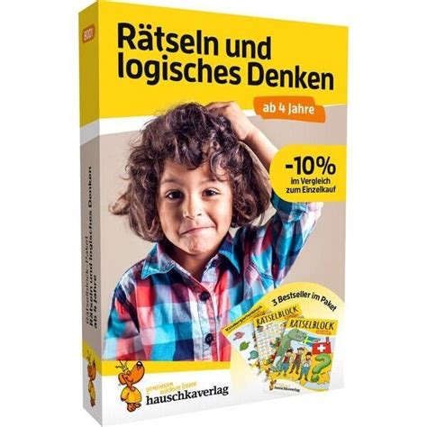 3 Rätselblöcke im Paket mit 10 Preisvorteil kunterbunte Rätsel für