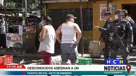 Sicarios En Motocicleta Le Quitan La Vida A Un Taxista En La Col Hato