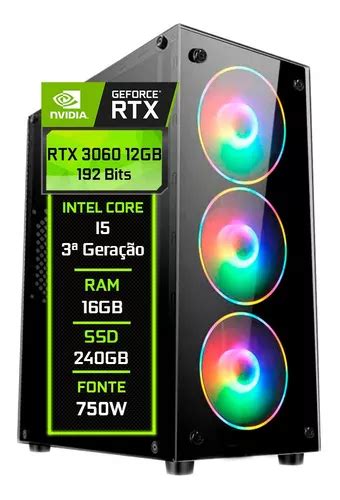 Pc Gamer F Cil Intel I Gb Rtx Gb Ssd Gb W