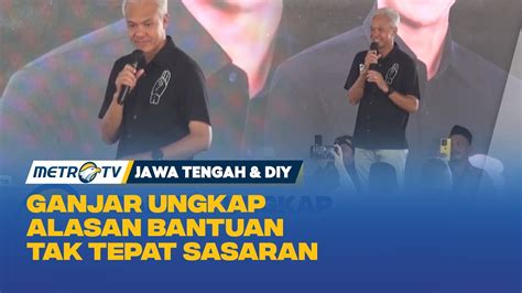 Ganjar Ungkap Alasan Bansos Tak Tepat Sasaran Youtube