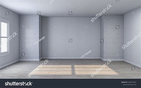 White Empty Room Background Photorealistic 3d Stock Illustration ...