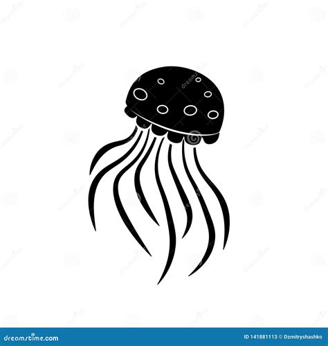 Box Jellyfish Silhouetteicon Stock Vector Illustration Of Clipart