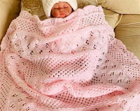 Sea Shells Baby Blanket Knitting Pattern PDF ENGLISH Etsy Canada