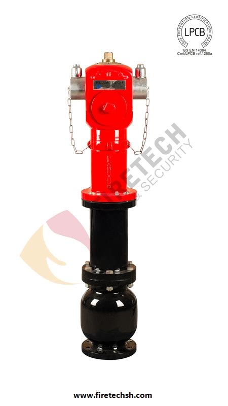 Dry Barrel Pillar Ground 3 Ways Fire Hydrant With BS En14384 Lpcb