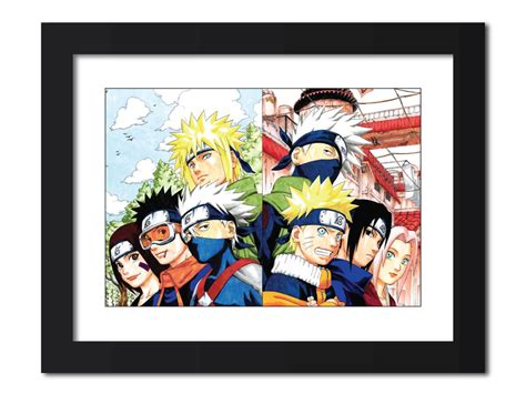 Minato And Kakashi Team Naruto Anime Painting Tenorarts