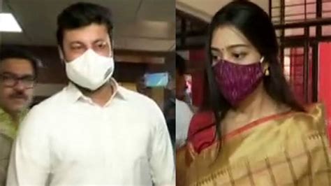 BJD MP Anubhav Mohanty And His Wife Varsha Priyadarshini Appeared