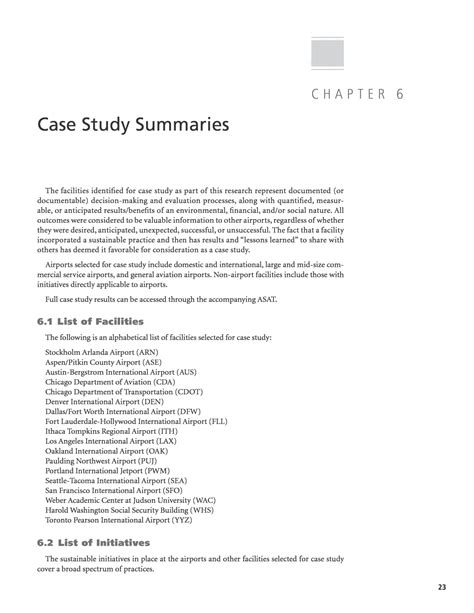 Chapter 6 Case Study Summaries Guidebook For Incorporating