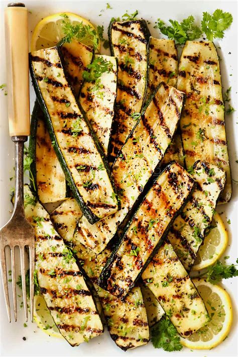 Grilled Zucchini With Lemon Garlic And Basil Indoor Grill Directions Too