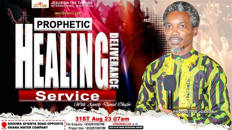 Jottim Thursday Prophetic Healing And Deliverance Service Mentored By