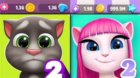 My Talking Angela Vs My Talking Tom Unlimited Money Gameplay U