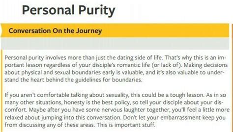 God Wants Us To Walk With Purity In Our Bodies And Sexual Identity May