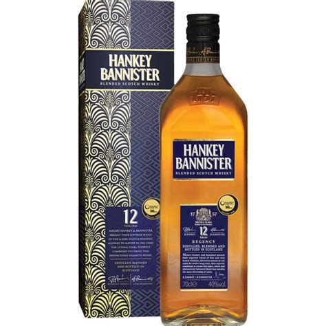 Whisky escocés blended 12 años botella 70 cl HANKEY BANNISTER