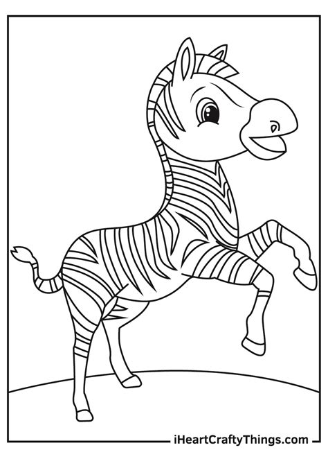 Zebra Coloring Pages For Preschoolers