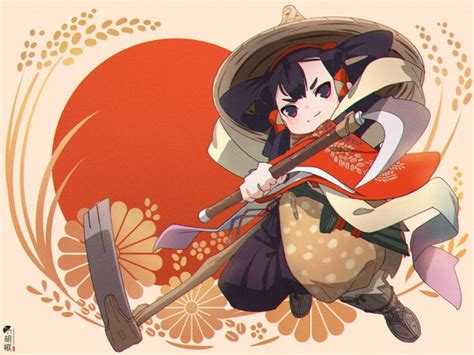 Fanart Girl Sakuna 天穂のサクナヒメ Pixiv キャラクターアート キャラクターデザイン イラスト