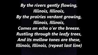 Illinois Official State Anthem Song Lyrics Words Text Sing Along By The