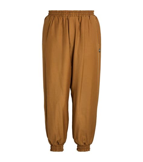 Mens Undercover Brown Mohair Wool Reversible Sweatpants Harrods Uk