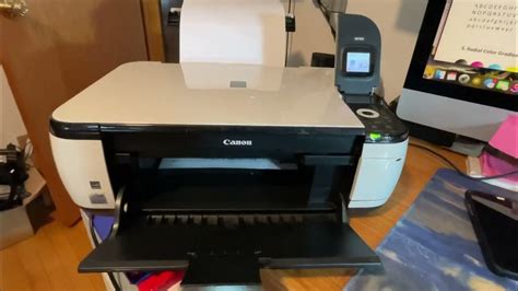 Canon Pixma Mp490 All In One Inkjet Photo Printer With Cables Tested And Working Youtube