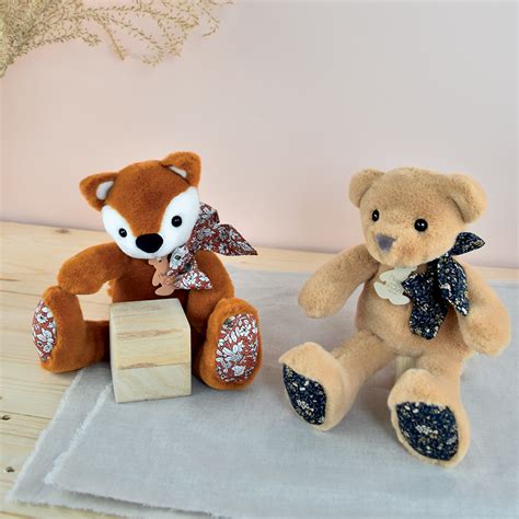 Copains C Lins Peluche Renard Orange Cm Histoire D Ours Peluches