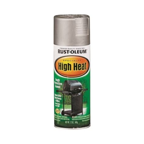 Rust Oleum 7716830 Specialty High Heat Spray Paint Satin Silver 12 Oz Aerosol Can Wilco