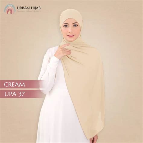 Jual URBAN HIJAB PASHMINA INSTAN ARABIAN TALI CREAM Original 2024