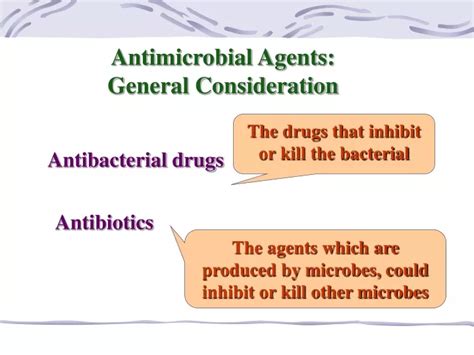 Ppt Antimicrobial Agents General Consideration Powerpoint