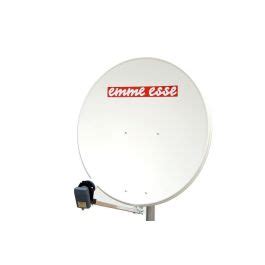 Emme Esse K Al Kit Parabola Cm Antenna Satellitare Bianca Acciaio