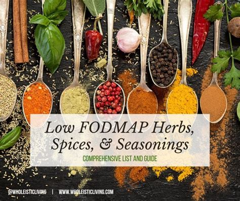 Comprehensive List Of Monash Approved Low Fodmap Herbs And Spices