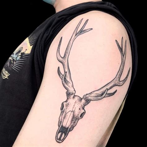 Deer Skull Tattoo Ideas Blending Nature And Strength