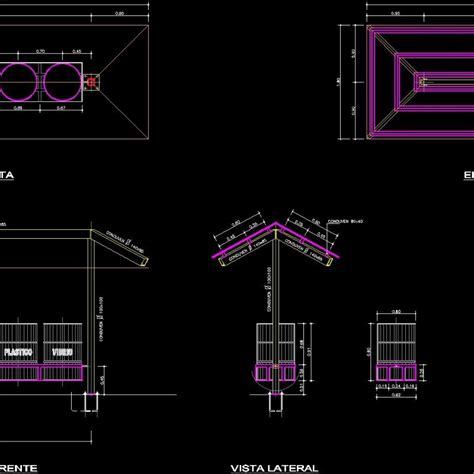 Trash Small House Dwg Block For Autocad Designs Cad