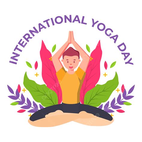 International Yoga Day Vector Hd Png Images Organic Flat International