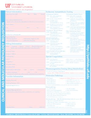 Fillable Online Pathlabs Ufl All Orange Areas Are Required Pathlabs