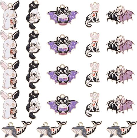 Amazon Sunnyclue Box Pcs Style Gothic Charms Halloween